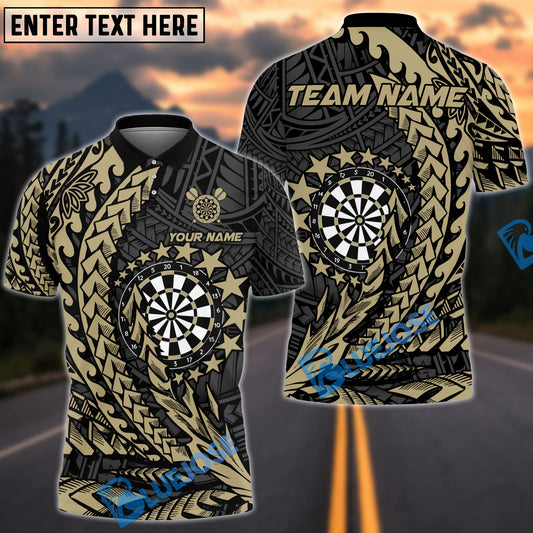 BlueJose Darts Maori Star Customized Name, Team Name 3D Shirt (4 Colors)