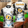 BlueJose Billiards 9 Ball Crack Pattern Personalized Shirt