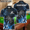 BlueJose Darts Dark Grunge Multicolor Options Personalized Name Shirt (4 Colors)