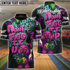 BlueJose Bowling And Pins Bear Scary Teddy Graffiti Style Don't Fugg Customized Name, Team Name 3D Shirt (4 Colors)