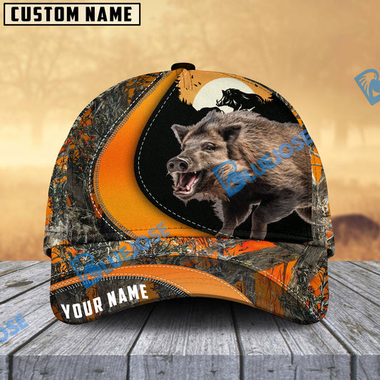 BlueJose Boar Hunting Camo Pattern Personalized Cap ( 2 Colors )