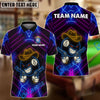 BlueJose Billiards Neon Cowboy 8-Ball Gunslinger Personalized Name Shirt (4 Colors)