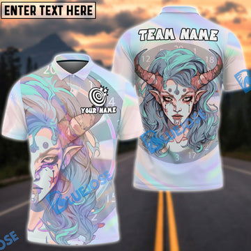 BlueJose Darts Mystic Elf Customized Name, Team Name 3D Shirt (4 Colors)