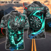 BlueJose Darts Flame King Skull Personalized Name, Team Name Shirt (4 Colors)