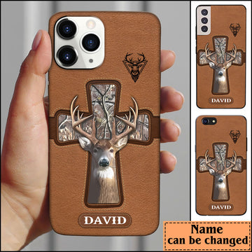 BlueJose Hunting Lovers Hunt Cross Gift Personalized Name Phone Case