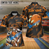 BlueJose The Tiger and Bowling Pattern Customized Name 3D Shirt (4 Colors)
