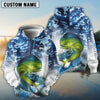 BlueJose Mahi-Mahi Fishing Camo Pattern Personalized Windbreaker Jacket