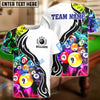 BlueJose Billiard 9 Ball Customized Name 3D Shirt