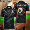 BlueJose Billiards Ball 8 And 9 Fire Black US Flag Personalized Shirt (2 Colors)