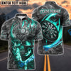 BlueJose Darts Flame King Skull Personalized Name, Team Name Shirt (4 Colors)