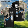BlueJose Golf Skull Camo Customized Name, Team Name 3D Shirts (4 Colors)