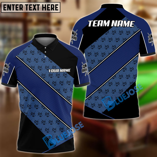 BlueJose Billiards Team Personalized Name Shirt (6 Colors)