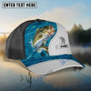 BlueJose Custom Name Bass Fishing Blue Water Cap