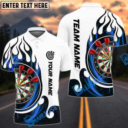 BlueJose Fire Blaster Darts Personalized Name, Team Name Shirt (4 Colors)