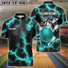 BlueJose Bowling And Pins The Power Of The God Of Thunder Customized Name 3D Shirt (4 Colors)