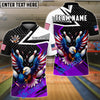 BlueJose Bowling And Pins American Eagle Customized Name, Team Name 3D Shirt (4 Colors)