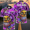 BlueJose Darts Smile Skull Neon Graffiti Dripping Art Multicolor Options Personalized Name Shirt (4 Colors)