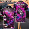 BlueJose Darts Sugar Skull & Roses Multicolor Options Personalized Name Shirt (4 Colors)