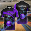 BlueJoses Bowling And Pins Premium Eagle Customized Name 3D Shirt (4 Colors)