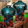 BlueJose Billiards 8-Ball Halloween Pumpkin Scarecrow 2 Personalized Name, Team Name Unisex Shirt (4 Colors)