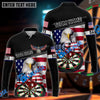 BlueJose Eagle Dart DartBoard Personalized Name, Team Name Shirt