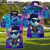 BlueJose Graffiti Golf King Shirt Customized Name, Team Name 3D Shirts (4 Colors)
