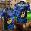 BlueJose Billiards Ball 8 & 9 Yin Yang Dragon Personalized Name Shirt (4 Colors)