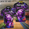 BlueJose Bowling And Pins Monster Graffiti Style Customized Name, Team Name 3D Shirt (4 Colors)