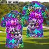 BlueJose Never Give Up Graffiti Golf Shirt Customized Name, Team Name 3D Shirts (4 Colors)