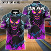 BlueJose Bowling And Pins Evil Pumpkin Demon Customized Name, Team Name 3D Shirt (4 Colors)