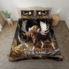 Bluejose Moose Hunting Forest All Over Printed Bedding Set