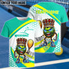 BlueJose Pickball King Customized Name 3D Shirt (6 Colors)