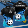 BlueJose Pickleball Fire Dot Personalized Name, Team Name Unisex Shirt (4 Colors) For Kids