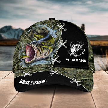 BlueJose Personalized  Fishing Camo Appearance Grass Cap