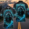 BlueJose Darts Grim Reaper Skull Fire Customized Name, Team Name 3D Shirt (4 Colors)