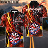 BlueJose Darts Samurai Line Gold Premium Fire Dartboard Customized Name, Team Name 3D Shirt (4 Colors)