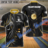 BlueJoses Bowling And Pins Black Panther Pro Multicolor Customized Name 3D Shirt (6 Colors)