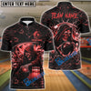 BlueJose Bowling & Pins Thunder Reaper On The Lane Customized Name, Team Name 3D Shirt (6 Colors)