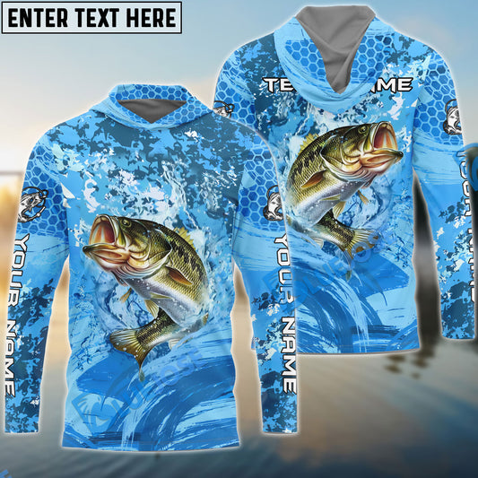 Bluejose Bass Fishing Catch The Blue Wave Custom Name & Team Name 3D Shirts