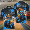 BlueJose Bowling And Pins King Gorilla Customized Name, Team Name 3D Shirt (4 Colors)