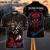 BlueJose Darts Skull Couple Crown Gothic Dartboard Design Personalized Name, Team Name Shirt (4 Colors)