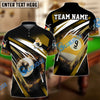 BlueJose Billiards Explosion Personalized Name, Team Name Unisex Shirt (6 Colors)