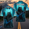 BlueJose Darts Werewolf Moon Personalized Name, Team Name Shirt (4 Colors)