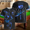 BlueJose Billiards Ball 9 Crown Personalized Name, Team Name Unisex Shirt ( 4 Colors )