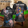 BlueJose Billiards USA Flag 8 Ball Stars And Stripes Style Personalized Shirt (2 Colors)
