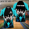 BlueJose Bowling and Pins Crown Personalized Name, Team Name 3D Shirt (5 Colors)