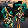 BlueJose Darts Smoke Flame Personalized Name, Team Name Shirt (6 Colors)