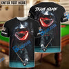 BlueJose Billiards Ball 8 Shark Reaper Personalized Name & Team Name Shirt (4 Colors)