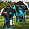 BlueJose Golf Crack Golfer Customized Name, Team Name 3D Shirts (4 Colors)