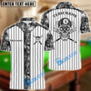 BlueJose Billiards Stripe Skull Personalized Name, Team Name Shirt